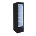 Ojeda 18 3/5" RMH Series One Section Glass Door Merchandiser - (1) Right Hinge Door, Black, 120v (RMH 8)-cityfoodequipment.com