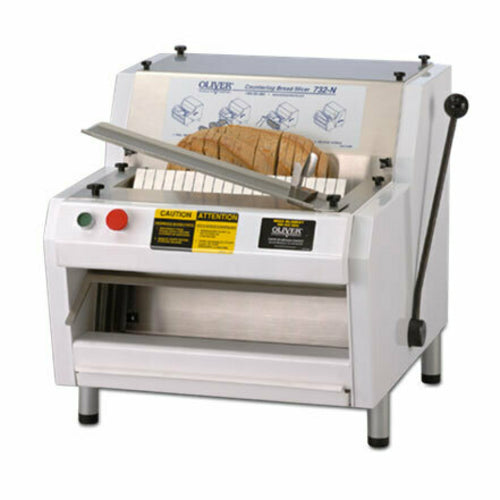 Oliver 732-N Front-Load Bread Slicer w/ Bagging Scoop, 115v-cityfoodequipment.com