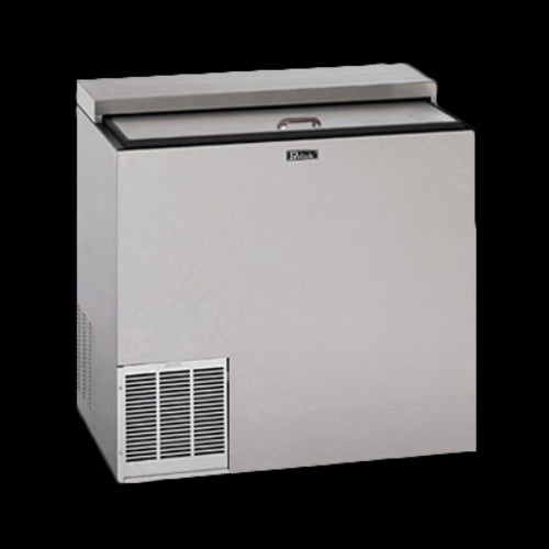 Perlick BC36RT-3 36" Forced Air Bottle Cooler - Holds (117) 12 oz Bottles, Lid Locks, Black, 120v-cityfoodequipment.com