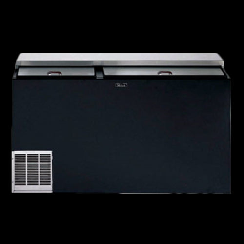 Perlick BC60RT-3 60" Forced Air Bottle Cooler - Holds (252) 12 oz Bottles, Lid Locks, Black, 120v-cityfoodequipment.com