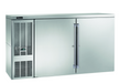 Perlick BBS60-SS-L-STK 60" Bar Refrigerator - 2 Swinging Solid Doors, Stainless, 120v-cityfoodequipment.com