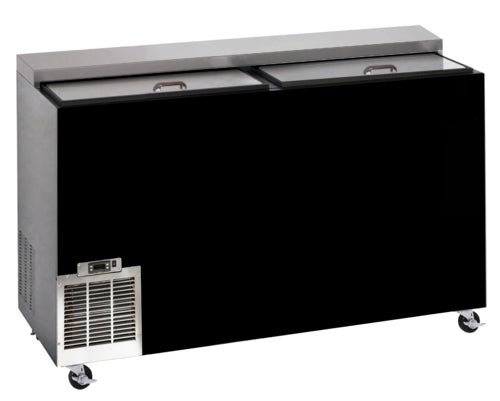 Perlick BC48RT-BS-STK 48" Forced Air Bottle Cooler - Holds (206) 12 oz Bottles, Black, 115v-cityfoodequipment.com