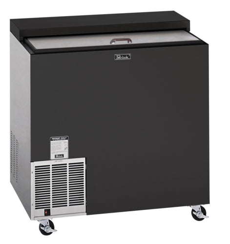 Perlick FR36RT-BS-STK 2 Section Glass Chiller w/ 142 Mug Capacity, Black, 120v-cityfoodequipment.com