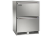Perlick HB24RS-SD-STK 23 7/8" W Undercounter Refrigerator w/ (1) Section & (2) Drawers, 115v-cityfoodequipment.com