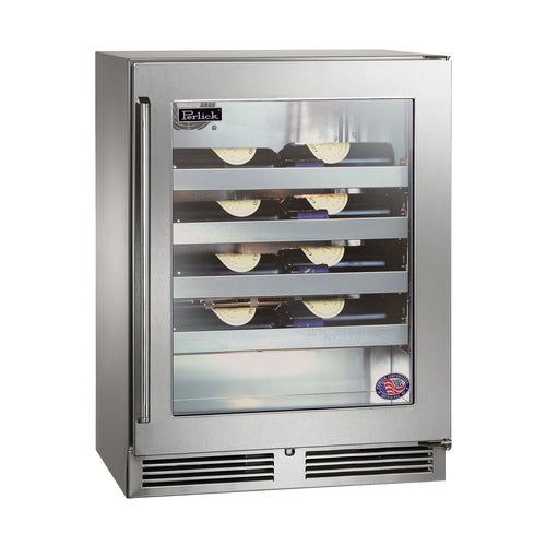 Perlick HD24WS4 23 7/8" One Section Wine Cooler W/ (1) Zone - 20 Bottle Capacity, 115v-cityfoodequipment.com