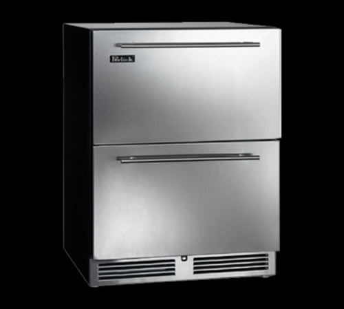 Perlick HB24FS-SD-STK 23 7/8" W Undercounter Freezer w/ (1) Section & (2) Drawers, 115v-cityfoodequipment.com