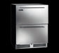 Perlick HB24FS-SD-STK 23 7/8" W Undercounter Freezer w/ (1) Section & (2) Drawers, 115v-cityfoodequipment.com
