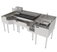 Perlick PTE80-A 80" Tobin Ellis Cocktail Station W/ 64 Lb Ice Bin, Stainless Steel-cityfoodequipment.com