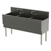 Perlick TS54M3-EC 54" 3 Compartment Sink W/ 16"L X 16 1/4"W Bowl, 15" Deep-cityfoodequipment.com