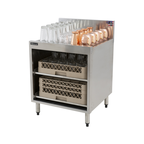 Perlick TSF24SC-GR 24" Stationary Storage Cabinet w/ Open Base, 24" Front to Back-cityfoodequipment.com