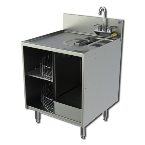 Perlick TSF24CM 24" Stationary Chemical Storage Cabinet W/ Open Base, 24" Front To Back-cityfoodequipment.com