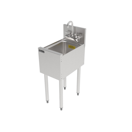 Perlick TS12DS Underbar Dump Sink W/ 14"L X 10"W X 9 1/4"D Bowl-cityfoodequipment.com