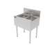 Perlick TS24M2 24" 2 Compartment Sink W/ 14"L X 10"W Bowl, 9 1/4" Deep-cityfoodequipment.com
