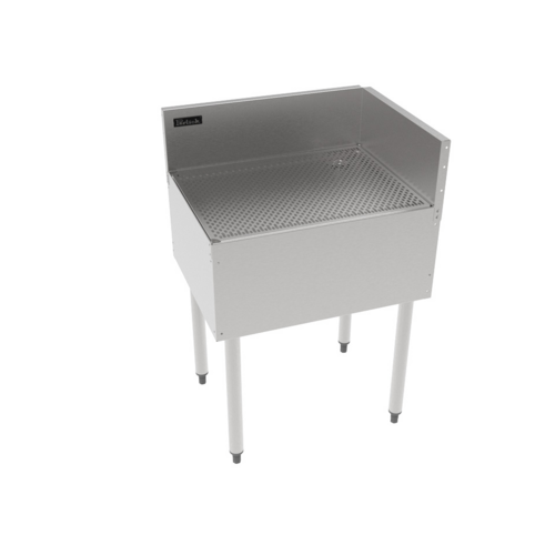 Perlick TS90LIC Underbar Freestanding Drainboard - 6" Backsplash, 24" X 18 9/16"-cityfoodequipment.com