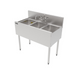 Perlick TS36M3 36" 3 Compartment Sink W/ 14"L X 10"W Bowl, 9 1/4" Deep-cityfoodequipment.com