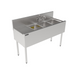 Perlick TS48M3-DBR 48" 3 Compartment Sink W/ 14"L X 10"W Bowl, 9 1/4" Deep-cityfoodequipment.com