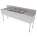 Perlick TS72M3-DB 72" 3 Compartment Sink W/ 14"L X 10"W Bowl, 9 1/4" Deep-cityfoodequipment.com