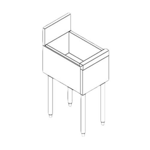 Perlick TS6U 6-In Insulated Modular Storage Chest W/ Open Bin, Stainless-cityfoodequipment.com