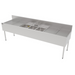 Perlick TSF96M3-DB 96" 3 Compartment Sink W/ 14"L X 10"W Bowl, 9 1/4" Deep-cityfoodequipment.com