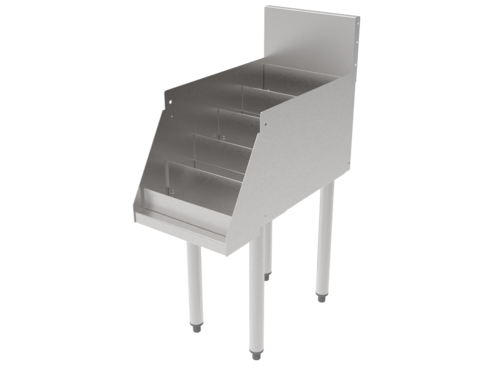 Perlick TS12LS-STK Raised Liquor Display Unit W/ (5) Steps - 12" X 24", Stainless-cityfoodequipment.com