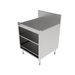 Perlick TSF24SC-GR-STK 24" Storage Cabinet W/ Open Base, 24" Front To Back-cityfoodequipment.com