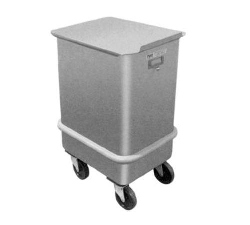 Piper Products Mobile Ingredient Bin - 27 Gallon Capacity, Stainless Steel, Silver (47-150)-cityfoodequipment.com