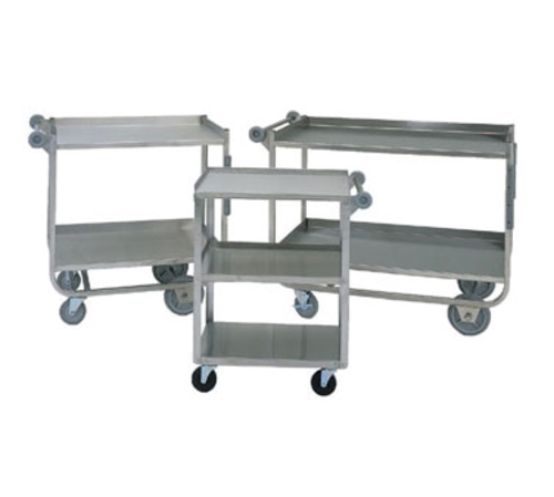 Lakeside 959 3 Level Stainless Utility Cart w/ 1000 lb Capacity, Raised Ledges-cityfoodequipment.com