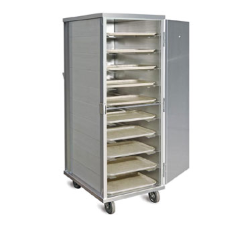 Piper Products Enclosed Tray Delivery Cart, 12 Tray Capacity, 2 Trays Per Slide, Aluminum (AD-12)-cityfoodequipment.com