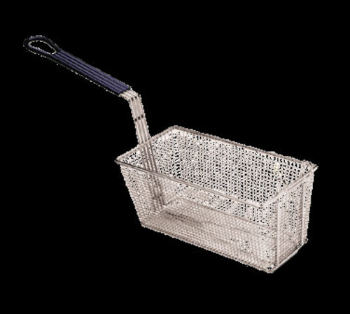 Pitco P6072145 Fryer Basket w/ Uncoated Handle & Front Hook, 13 1/4" x 6 1/2" x 5 3/4"-cityfoodequipment.com