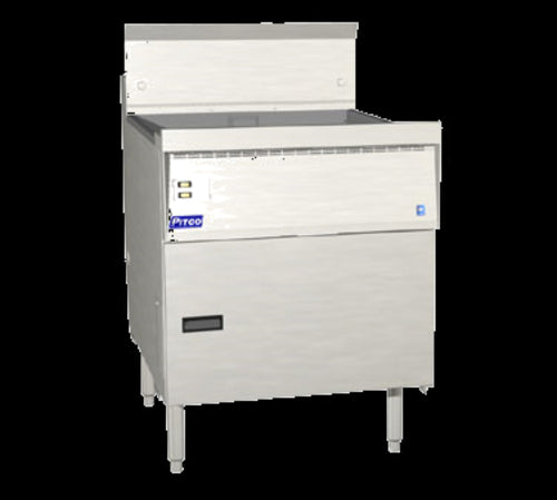 Pitco FBG24 Gas Fryer - (1) 87 lb Vat, Floor Model, Natural Gas-cityfoodequipment.com