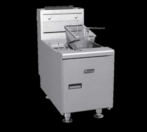 Pitco SGC-S Countertop Gas Fryer - (1) 35 lb Vat, Natural Gas-cityfoodequipment.com