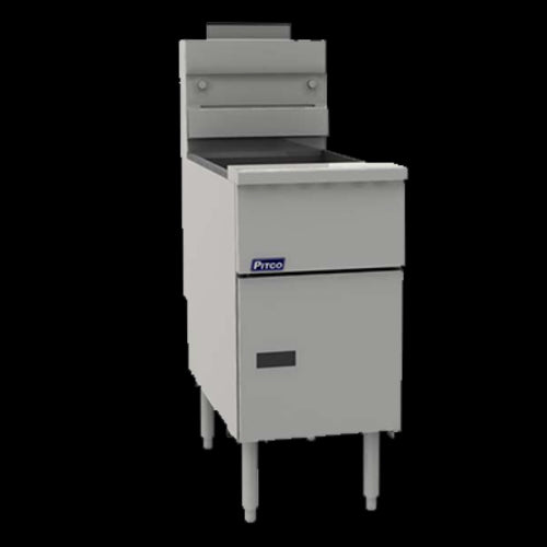 Pitco VF-65S Gas Fryer - (1) 65 lb Vats, Floor Model, Natural Gas-cityfoodequipment.com