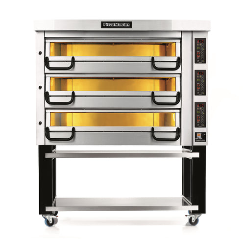 PizzaMaster 900 Series Floor Model Triple Multi-Purpose Deck Oven - 240v (PM 933ED)-cityfoodequipment.com