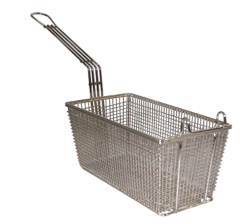 Prince Castle 678 Fryer Basket w/ Uncoated Handle & Front Hook, 13 1/4" x 6 1/2" x 5 4/5"-cityfoodequipment.com