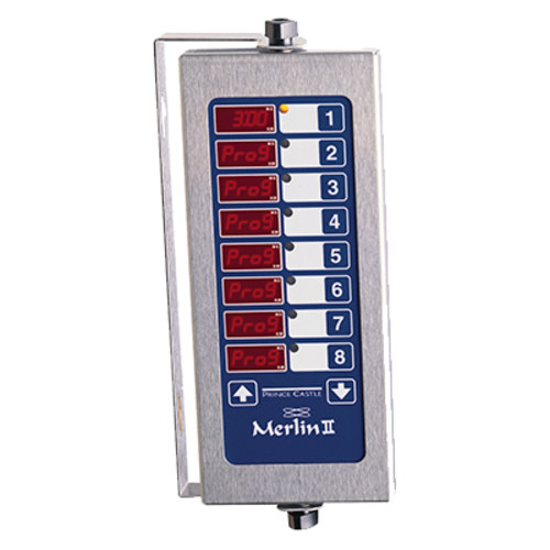 Prince Castle 740-T88 8 Channel Multi-Display Electric Timer, Bold LCD Readout, 120v-cityfoodequipment.com