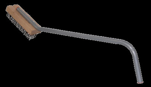 Prince Castle CC Coarse Charbroiler Brush w/ 28" Handle & Pistol Grip-cityfoodequipment.com