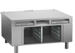 Rational 60.31.327 Stationary Equipment Stand for 2-XS, Open Cabinet Base & Pull Out Shelves-cityfoodequipment.com