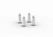 Rational 60.31.524 Feet Kit for 2-XS & 2-S, Stainless Steel-cityfoodequipment.com