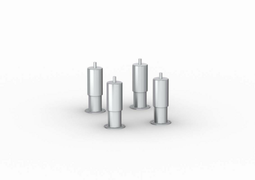 Rational 60.74.500 Feet Kit for L & XL, Stainless Steel-cityfoodequipment.com