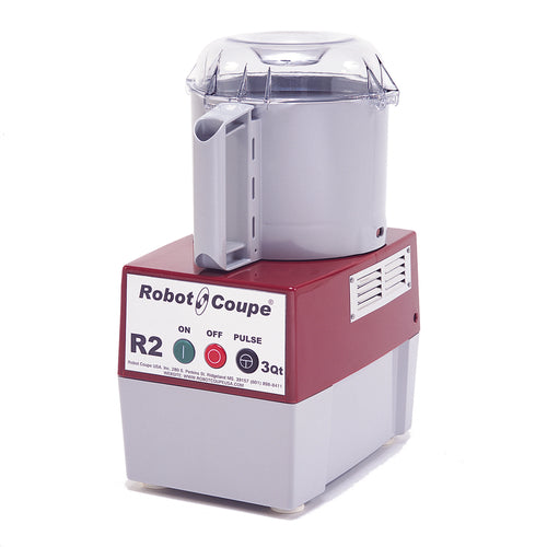 Robot Coupe R2B Cutter Mixer w/ 3 17/100 qt Gray Bowl, Smooth Edge S-Blade & 1 Speed-cityfoodequipment.com