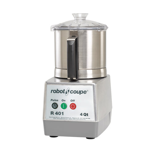 Robot Coupe R401B Cutter Mixer w/ 4 1/2 qt Stainless Bowl, Smooth Edge S Blade & 1 Speed-cityfoodequipment.com