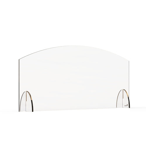 Rosseto Freestanding Safety Shield - 36"L x 15 1/2"H, Acrylic, Clear (AG003)-cityfoodequipment.com