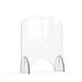 Rosseto Freestanding Safety Shield w/ Pass Thru Window - 24"L x 28"H, Acrylic, Clear (AG008)-cityfoodequipment.com