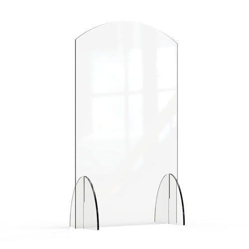 Rosseto Freestanding Safety Shield - 24"L x 40"H, Acrylic, Clear (AG014)-cityfoodequipment.com