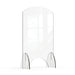 Rosseto Freestanding Safety Shield w/ Pass Thru Window - 24"L x 40"H, Acrylic, Clear (AG015)-cityfoodequipment.com