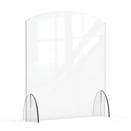 Rosseto Freestanding Safety Shield - 36"L x 40"H, Acrylic, Clear (AG016)-cityfoodequipment.com