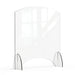 Rosseto Freestanding Safety Shield w/ Pass Thru Window - 36"L x 40"H, Acrylic, Clear (AG017)-cityfoodequipment.com