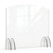 Rosseto Freestanding Safety Shield - 48"L x 40"H, Acrylic, Clear (AG018)-cityfoodequipment.com