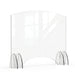Rosseto Freestanding Safety Shield w/ Pass Thru Window - 48"L x 40"H, Acrylic, Clear (AG019)-cityfoodequipment.com
