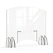 Rosseto Freestanding Safety Shield w/ Pass Thru Door - 48"L x 40"H, Acrylic, Clear (AG020)-cityfoodequipment.com